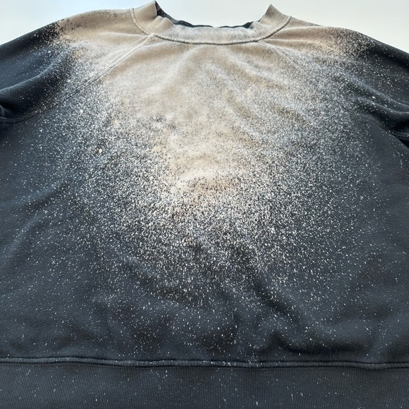 Wildfox Black Sweatshirt with Sprayed Bleach Design Women’s Size Small - Picture 7 of 10